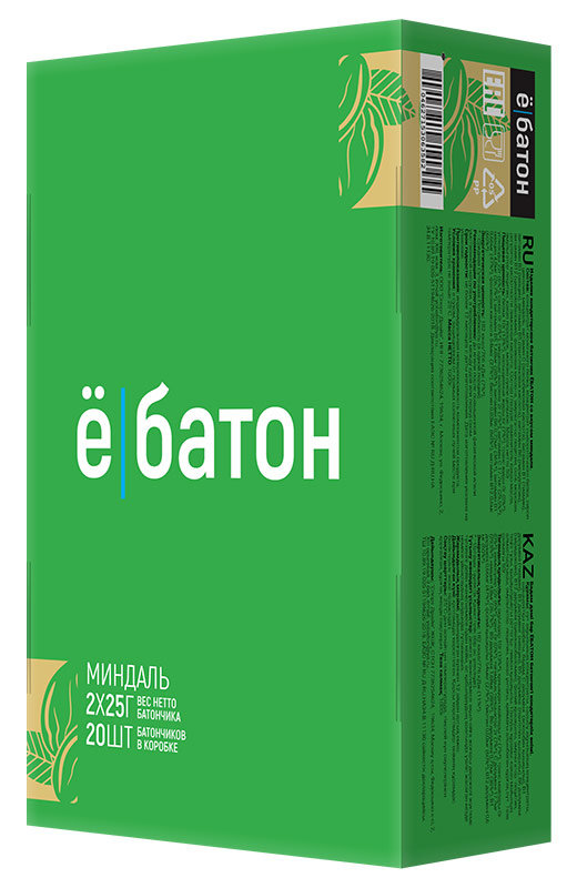 Ё|батон Батончик протеиновый глазированный 20% белка 50 г 