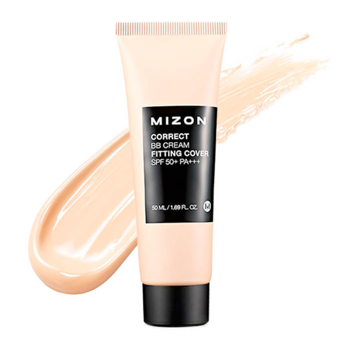Mizon Correct Bb Cream Fitting Cover Spf 50+ Pa+++ 50 мл Корректирующий Бб крем с антивозрастным и увлажняющим эффектом 