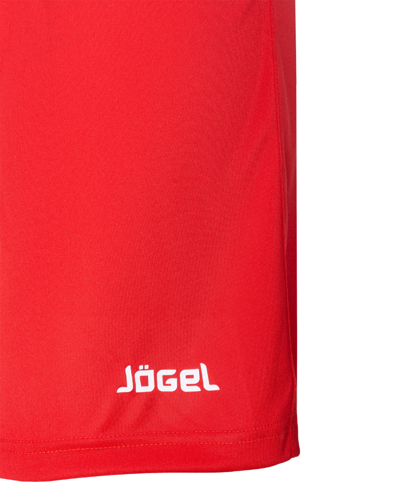 Шорты футбольные JFS-1110-021, красный/белый, детские