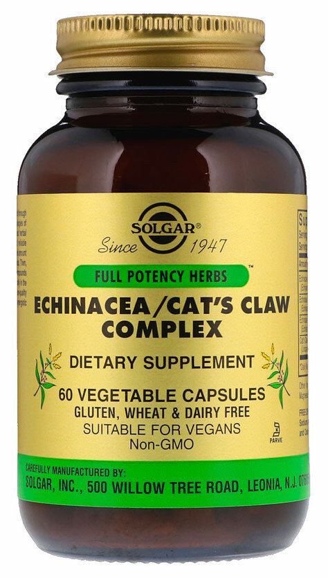 Solgar Echinacea/Cat's Claw Complex 60 капсул