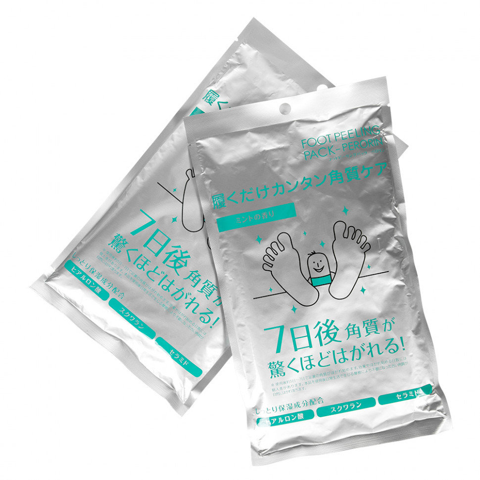 Sosu Foot Peeling Pack Mint Носочки для педикюра 2 пары, мята 
