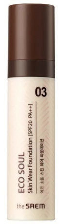 The Saem Eco Soul Skin Wear Foundation 03 Nutral tone 30 мл Тональная основа