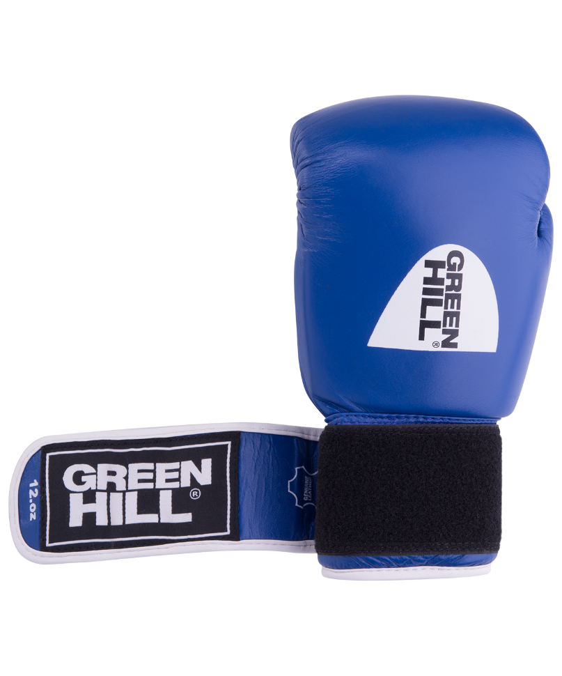 Перчатки боксерские GYM BGG-2018, 14oz, кожа, синие