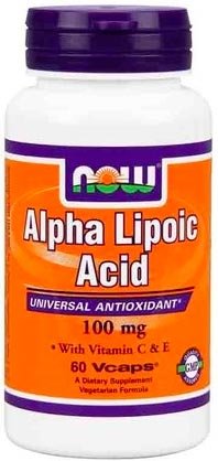 Now Alpha Lipoic Acid 100 мг 60 капсул 