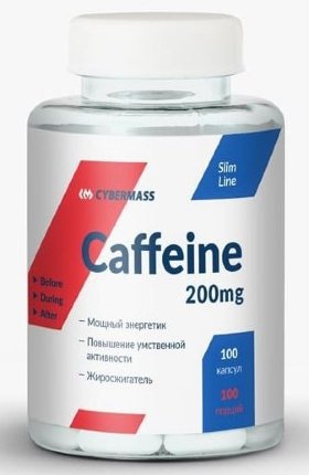 CyberMass Caffeine 200 мг 100 капсул