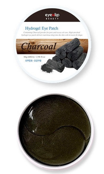 Eyenlip Charcoal Acid Hydrogel Eye Patch 84 г Патчи для глаз гидрогелевые, 60 штук 