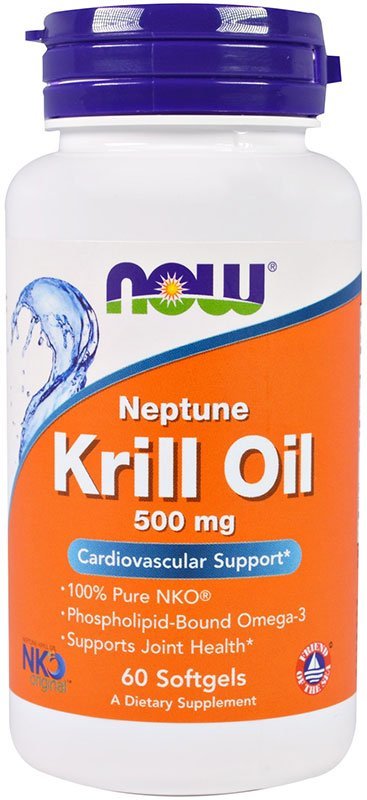 Now Krill Oil Neptune 500 mg 60 гелевых капсул