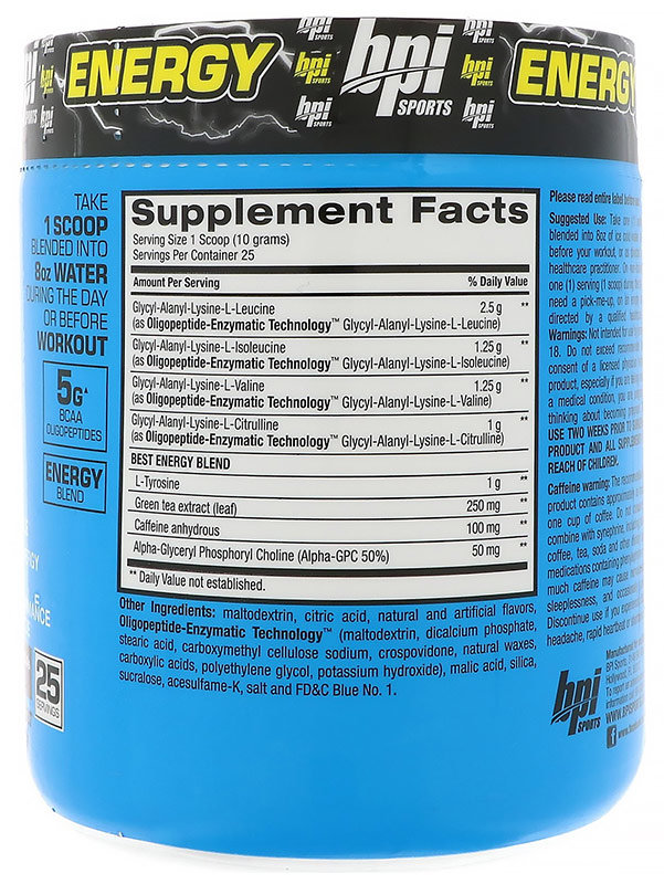 Bpi Sports Best Bcaa With Energy 250 г