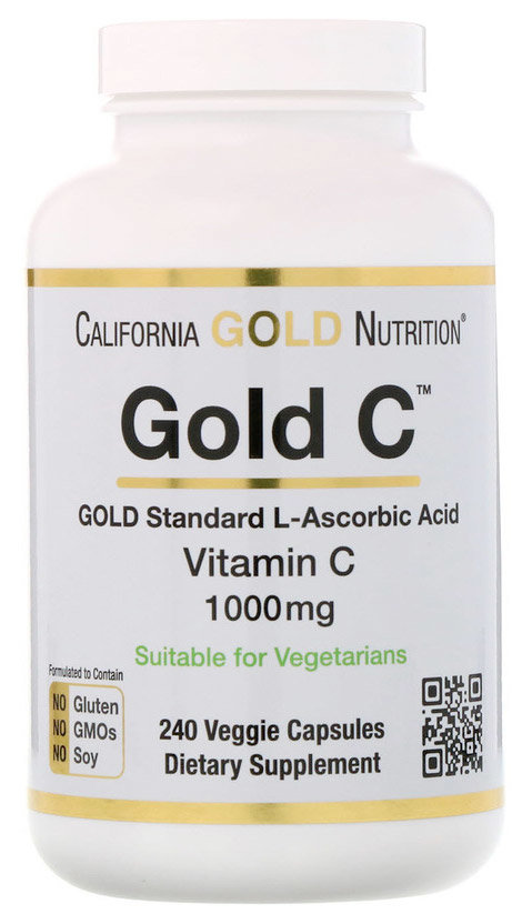 California Gold Nutrition Gold C Витамин C 1000 мг 240 капсул