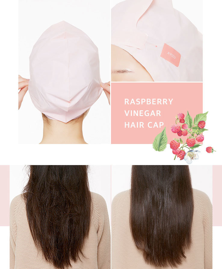 A'pieu Raspberry Vinegar Hair Cap 35 г Маска для волос с малиновым уксусом 