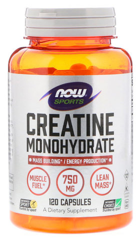 Now Creatine Monohydrate 750 мг 120 капсул