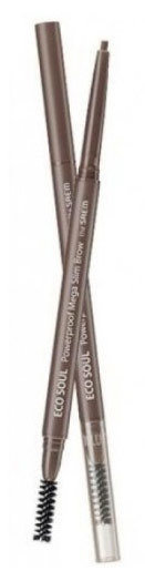 The Saem Eco Soul Powerproof Mega Slim Brow 03 Urban Brown Карандаш для бровей