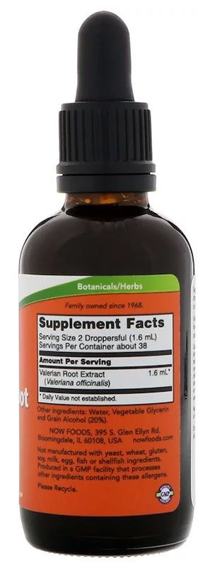 Now Valerian Root Extract 60 мл 