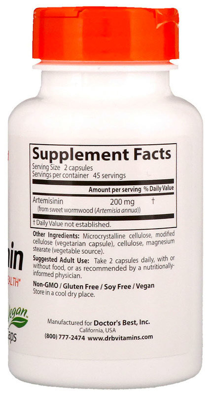 Doctor's Best Artemisinin 100 мг 90 капсул 