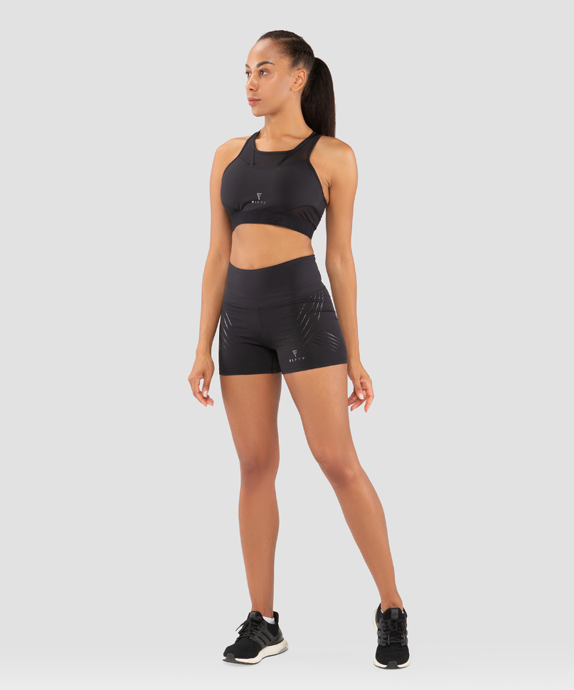 Женские спортивные шорты Sculptline black FA-WS-0101-BLK, черный