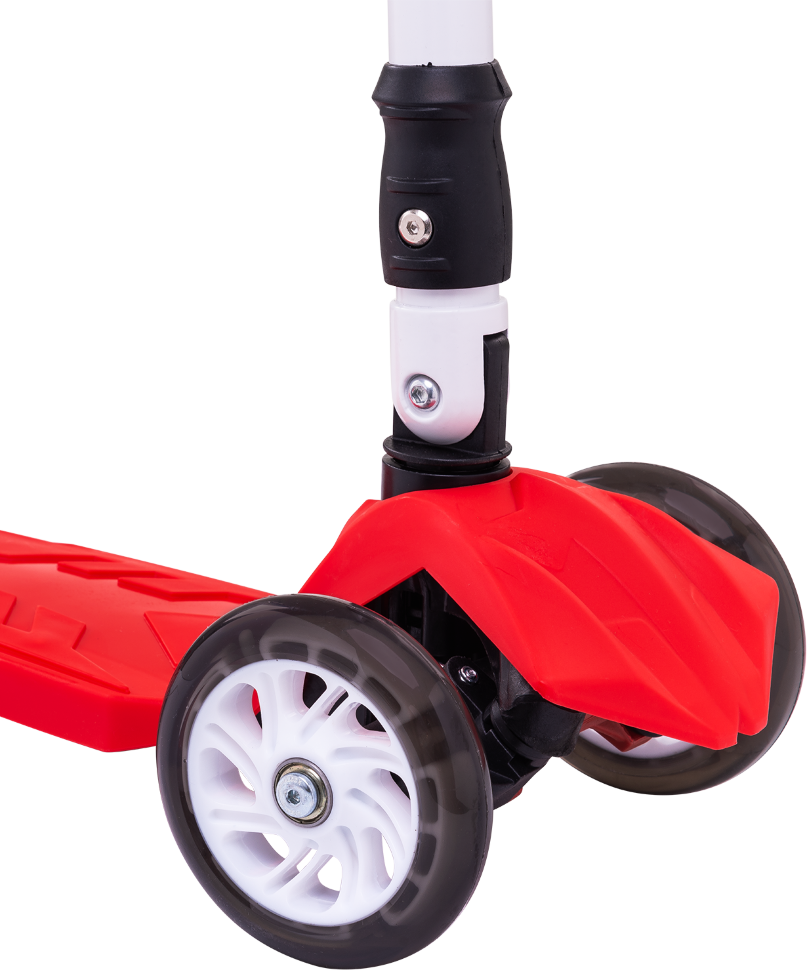 Самокат 3-колесный Smart 3D, 120/80 мм, красный