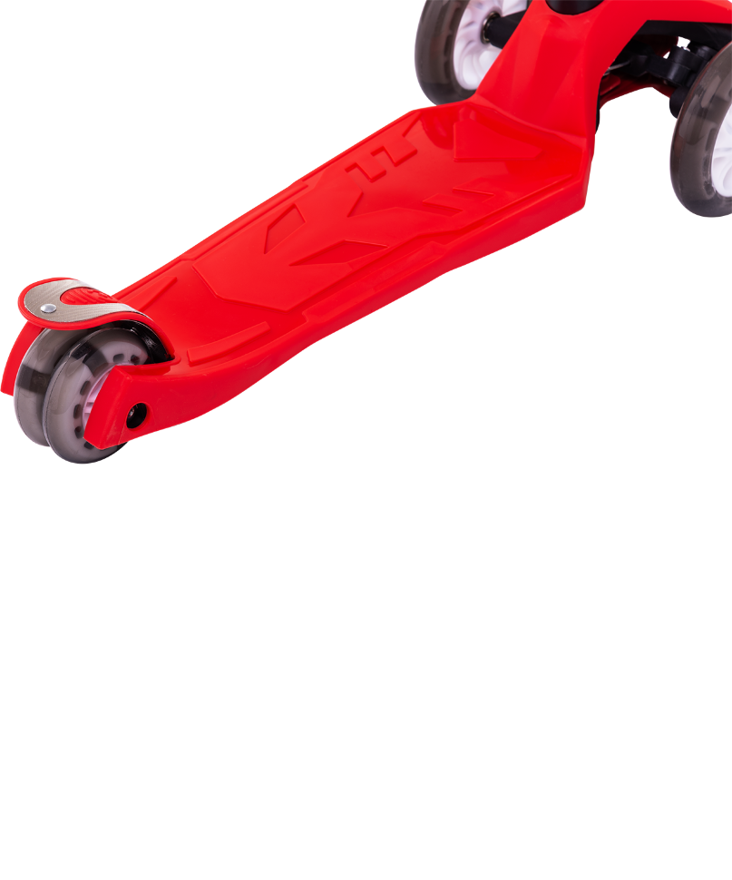Самокат 3-колесный Smart 3D, 120/80 мм, красный