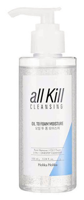 Holika Holika All Kill Cleansing Oil To Foam Moisture 155 мл 