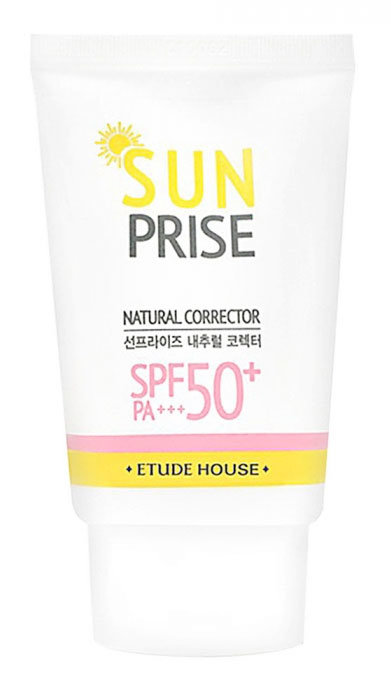 Etude House Sun Prise Natural Corrector SPF50+ Pa+++ 50 г Солнцезащитный крем для кожи 