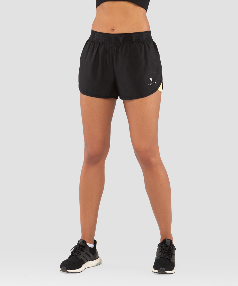 Женские спортивные шорты Duo Shape black/yellow FA-WS-0103-BYL, черный/желтый