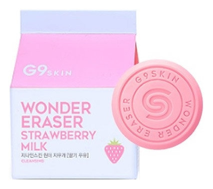 G9 Skin Wonder Eraser Strawberry Milk 85 г Мыло для умывания, клубника 