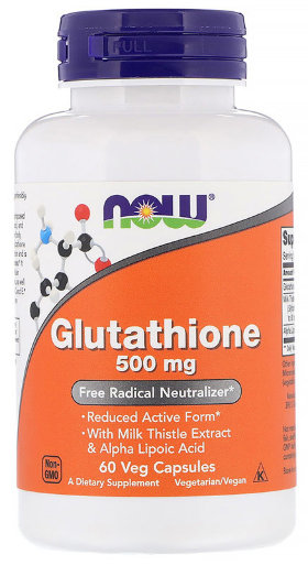 Now Glutathione 500 мг 60 капсул
