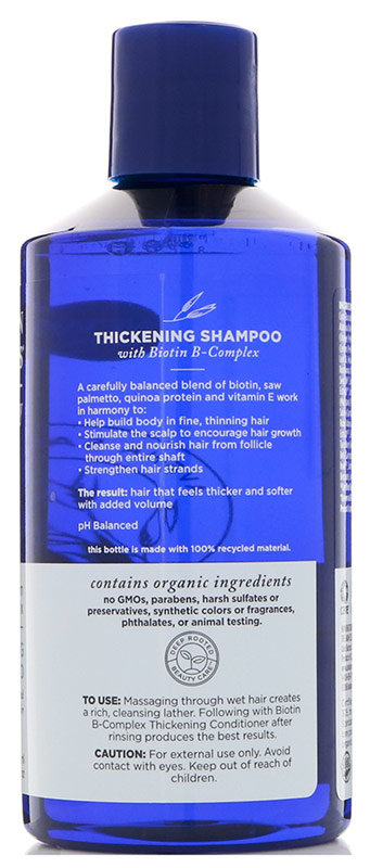 Avalon Organics Thickening Shampoo Biotin B-Complex Therapy 414 мл Шампунь для густоты волос с биотином 