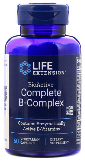 LifeExtension Биоактивный комплекс витаминов группы B 60 капсул