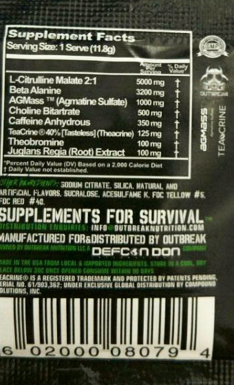 Outbreak Nutrition Pathogen 12 г