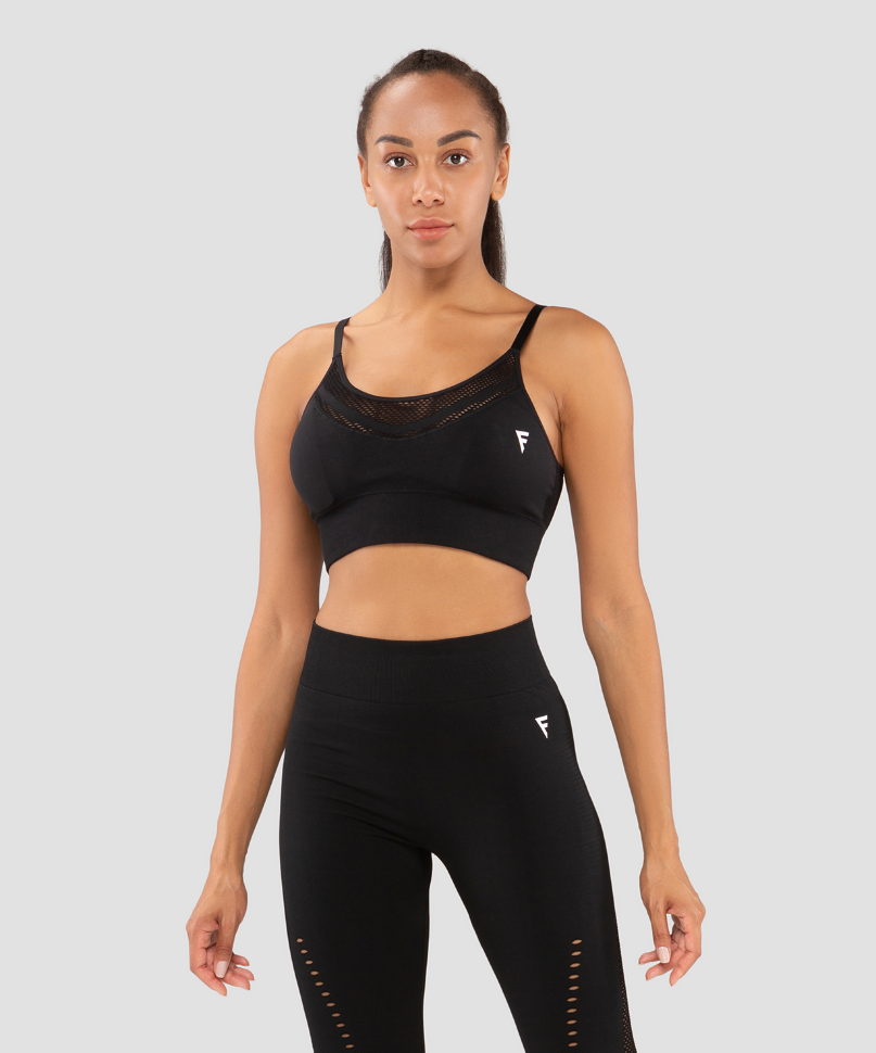 Женский бра-топ Essential Knit black FA-WB-0202-BLK, черный