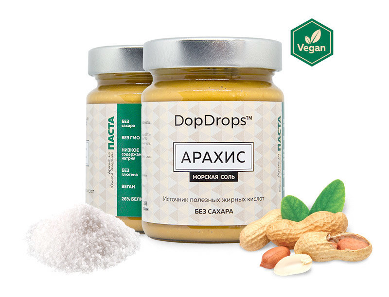 DopDrops Паста Арахис Гималайская соль 265 г 