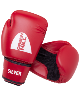 Перчатки боксерские SILVER BGS-2039, 12oz, к/з, красный 