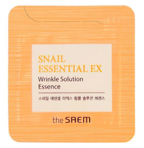 The Saem Snail Essential Ex Wrinkle Solution Essence 1 мл Эссенция антивозр. пробник