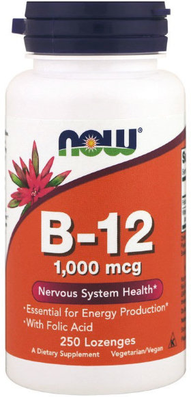 Now B-12 1000 мкг 250 пастилок