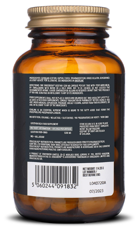 Grassberg Lecithin 1200 мг 60 капсул