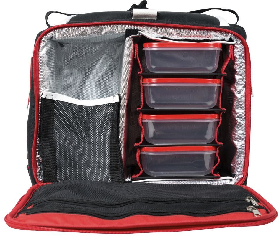Six Pack Fitness Pursuit Duffle черный/красный/белый Six Pack Fitness Pursuit Duffle черный/красный/белый